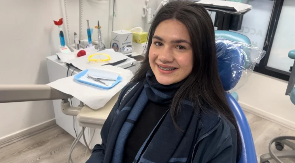 Happy Orthodontic patient in Hope Street Family Dental Clinic