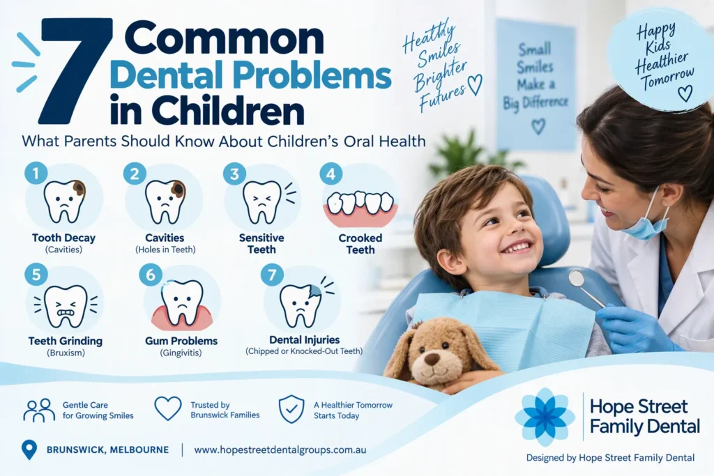 Illustration of Common Dental Problems in Children